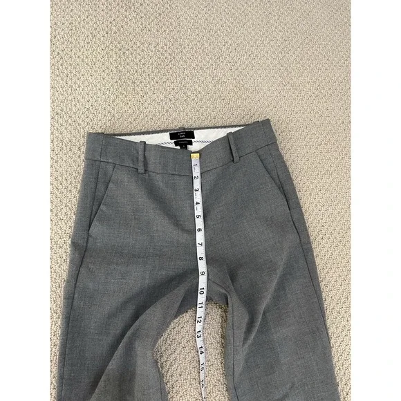 j crew 365 cameron women grey ankle pants size 4 - Picture 7 of 9